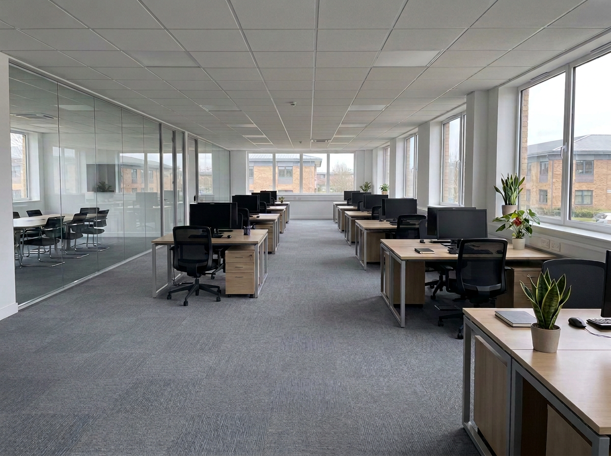 Illustrative British space for office cleaning