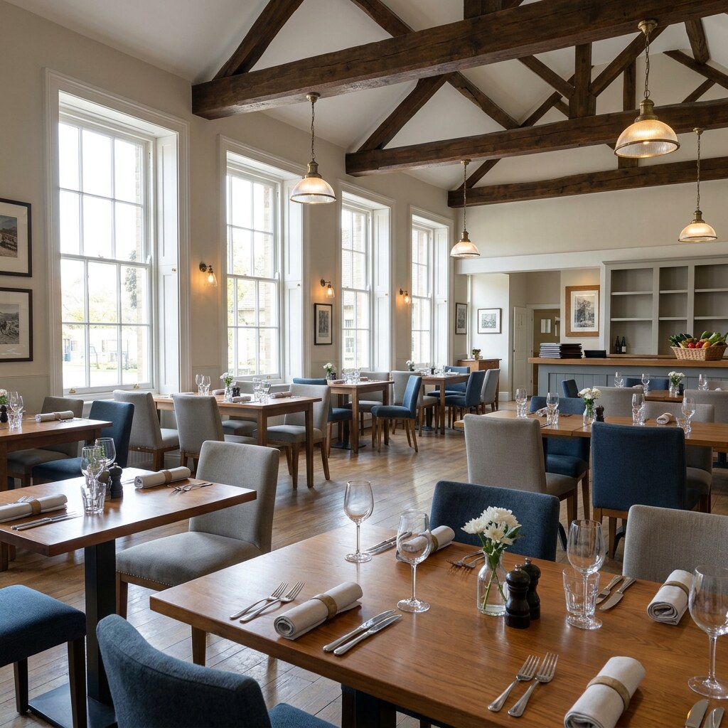 Illustrative British space for hospitality cleaning