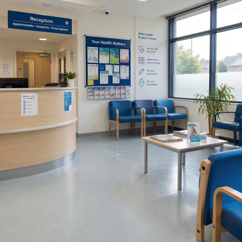 Illustrative British space for healthcare and dentists