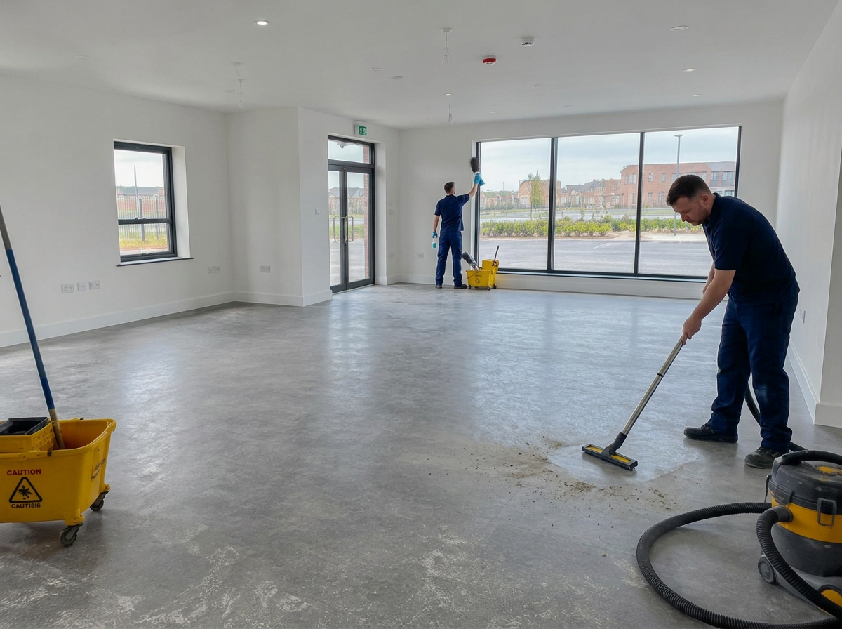 Illustrative British space for builders clean